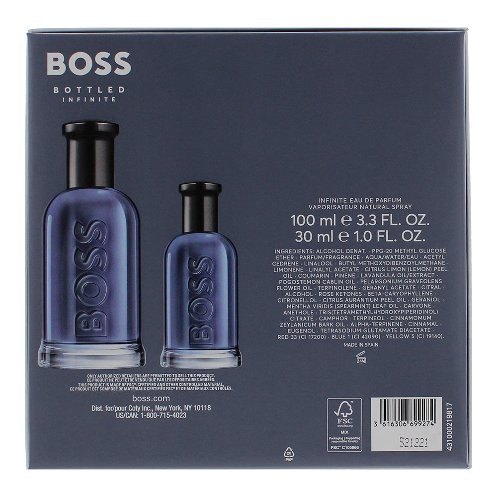 Hugo Boss Bottled Infinite 2 Piece Gift Set: Eau de Parfum 100ml - Eau de Parfum - Ingredients