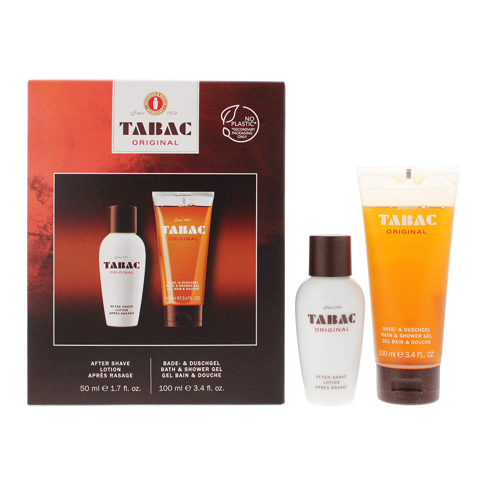 Tabac Original 2 Piece Gift Set: Aftershave Lotion 50ml - Bath & Shower Gel 100m