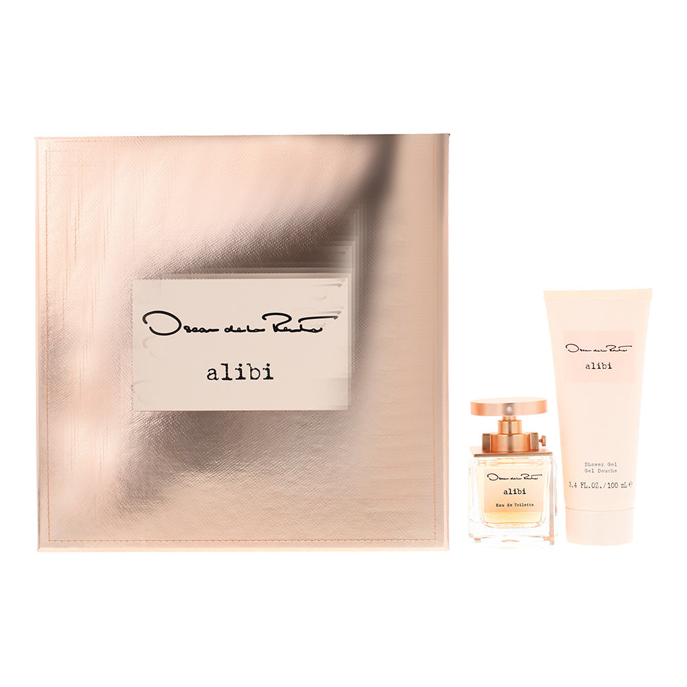 Oscar De La Renta Alibi 2 Piece Gift Set: Eau De Toilette 50ml - Shower Gel 100m