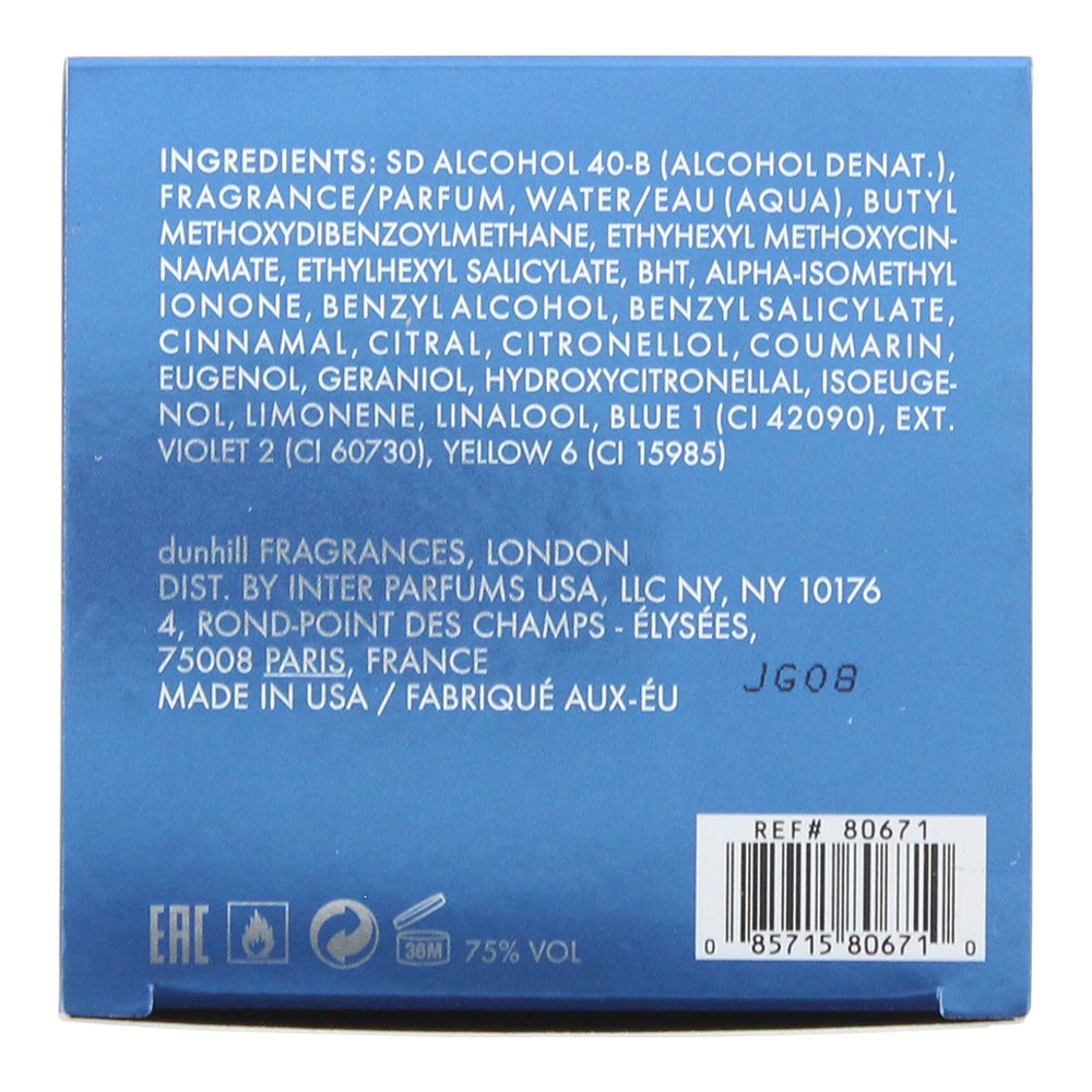 Dunhill Century Blue Eau de Parfum 75ml