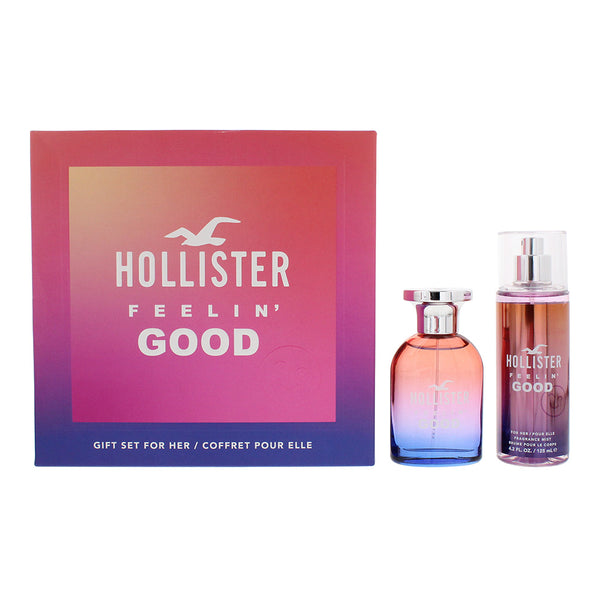 Hollister Feelin' Good For Her 2 Piece Gift Set: Eau De Parfum 50ml - Body Mist 