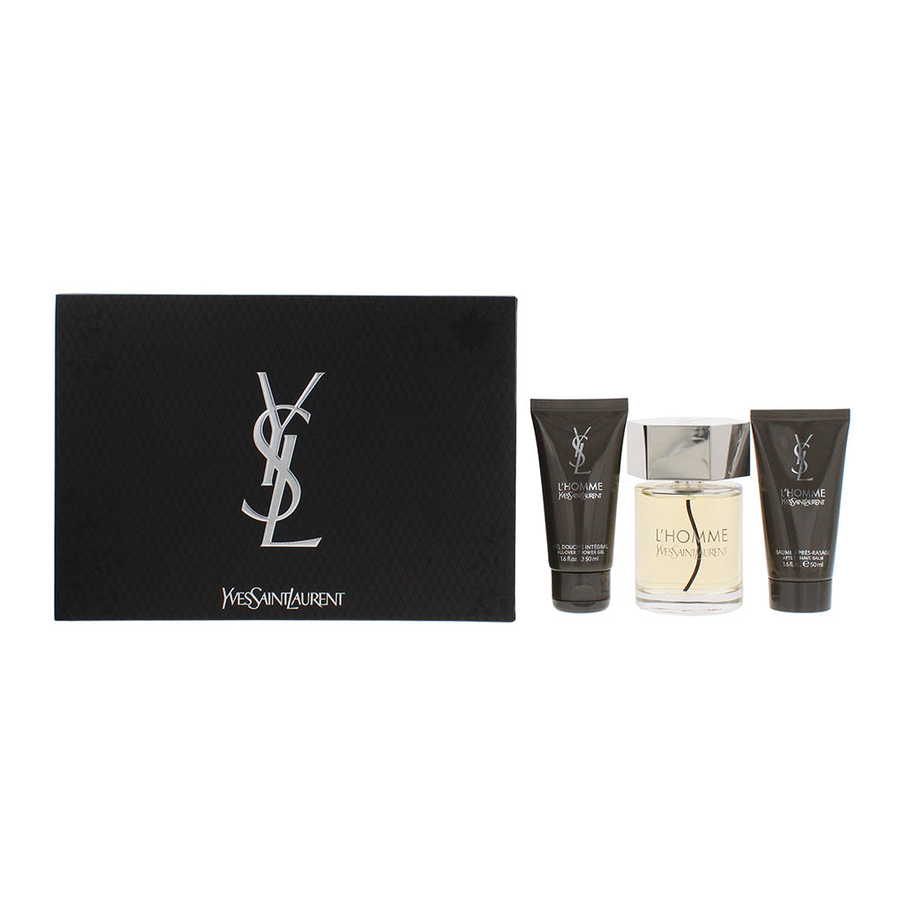 Yves Saint Laurent L'Homme 3 Piece Gift Set: Eau de Toilette 100ml - Shower Gel 