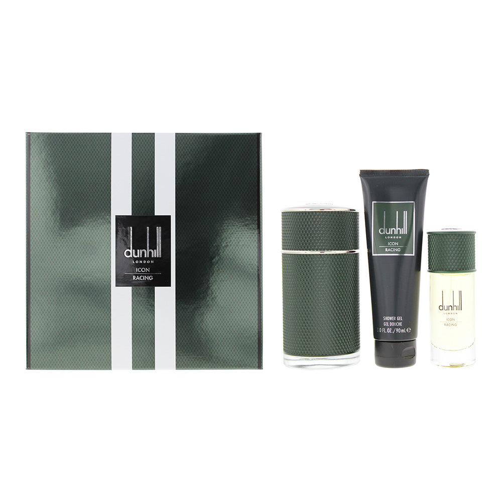 Dunhill Icon Racing 3 Piece Gift Set: Eau de Parfum 100ml - Eau de Parfum 30ml -