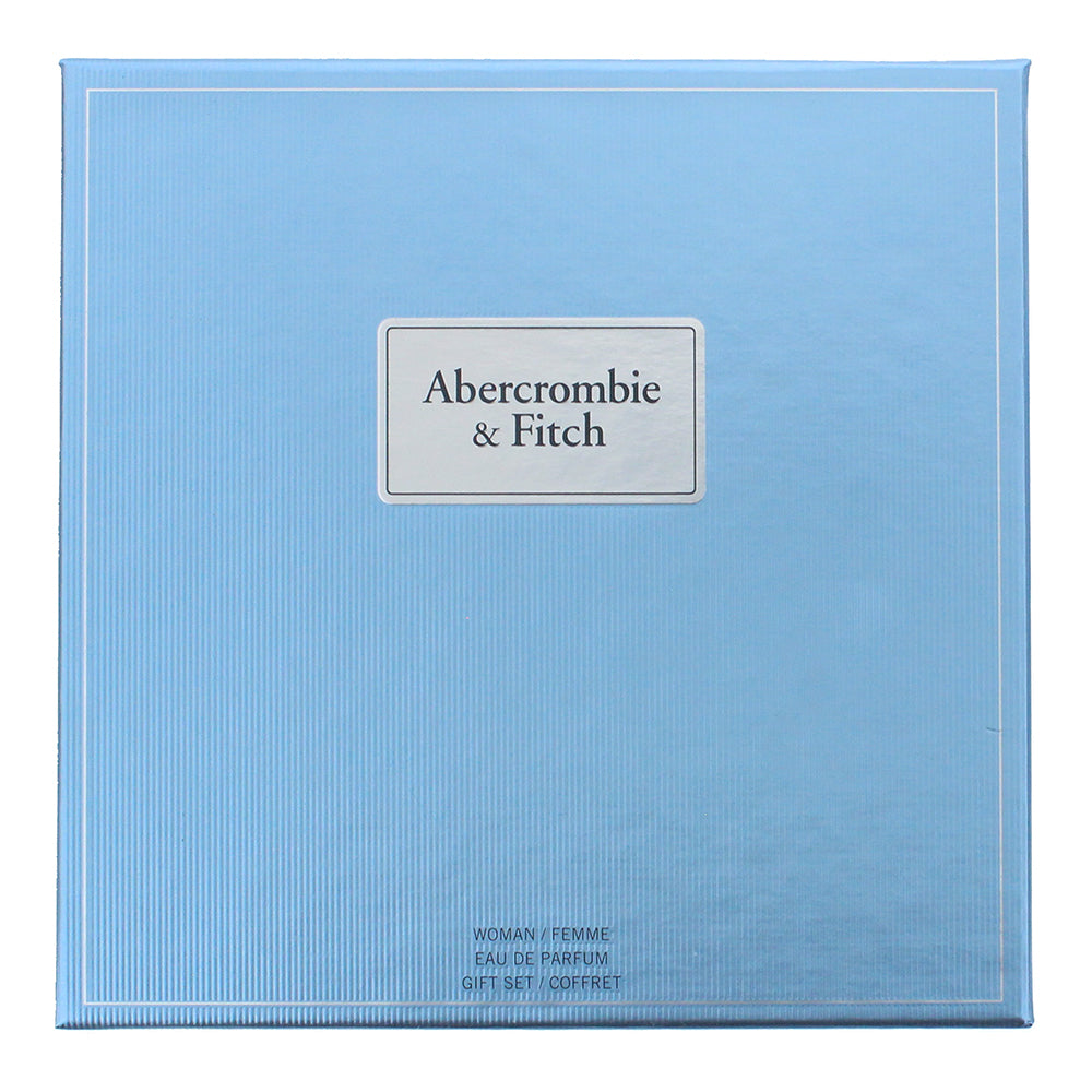 Abercrombie & Fitch First Instinct Blue 2 Piece Gift Set: Eau de Parfum 50ml - B - Box