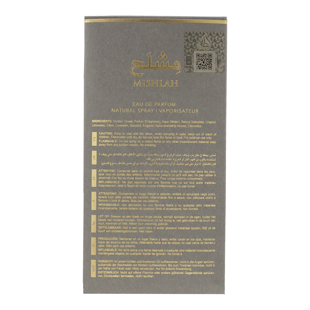 Lattafa Mislah Eau de Parfum 100ml - Ingredients