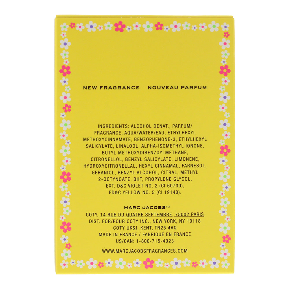 Marc Jacobs Daisy Glow Eau de Toilette 50ml - Ingredients