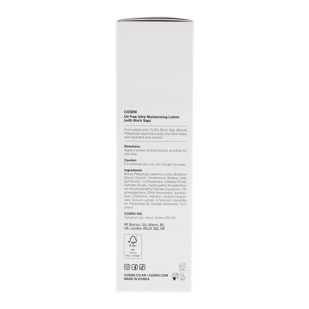 Cosrx Oil-Free Ultra Moisturizing Lotion 100ml - Ingredients