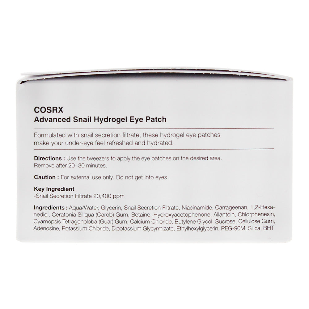 Cosrx Advanced Snail Hydrogel Eye Patch x 60pcs