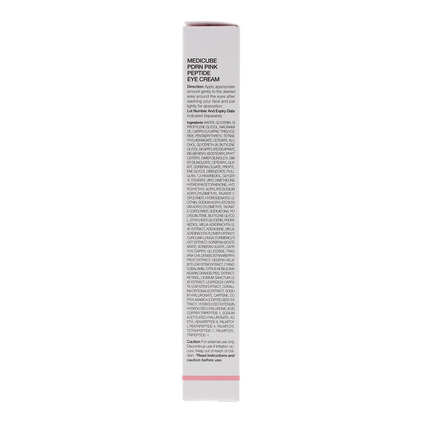 Medicube PDRN Pink Peptide Eye Cream 30ml - Ingredients