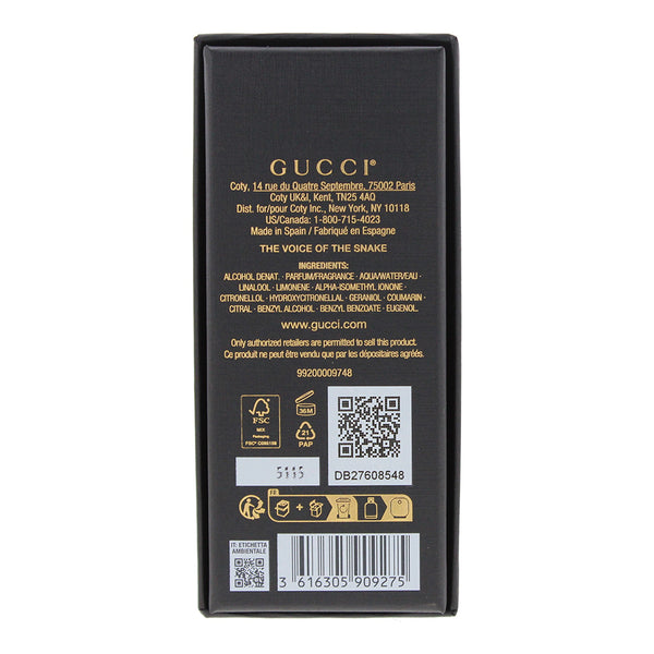 Gucci The Voice Of The Snake Eau de Parfum 100ml - Ingredients