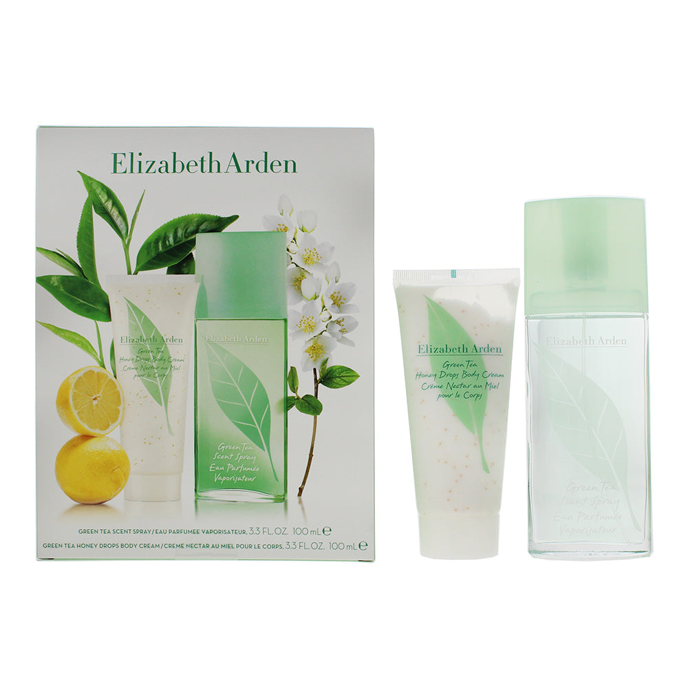 Elizabeth Arden Green Tea 2 Piece Gift Set: Eau de Toilette 100ml - Honey Drops Body Cream 100ml