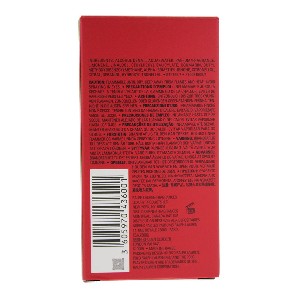 Ralph Lauren Polo Red Eau de Toilette 40ml