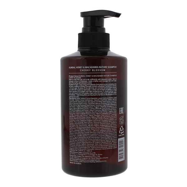 Kundal Honey & Macadamia Cherry Blossom Shampoo 500ml - Ingredients