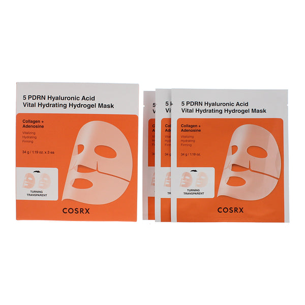 Cosrx 5 PDRN Hyaluronic Acid Vital Hydrating Mask 3 x 34g