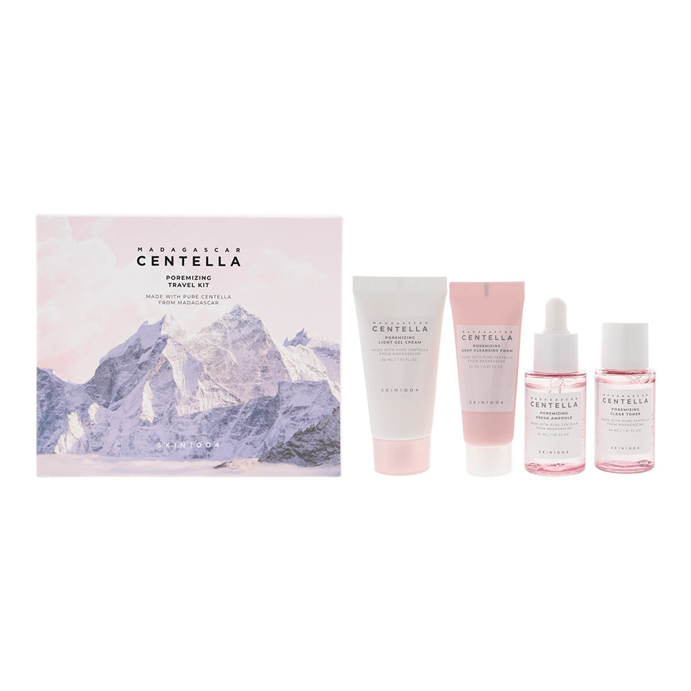 Skin1004 Madagascar  Centella Poremizing 4 Piece Gift Set: Toner 30ml - Ampoule 