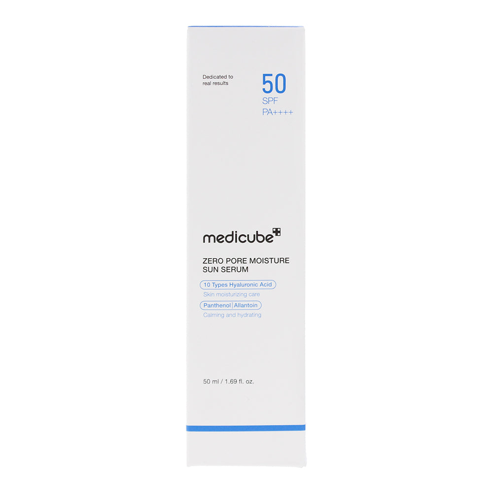 Medicube Zero Pore Moisture Spf 50+ Sun Serum 50ml - Box