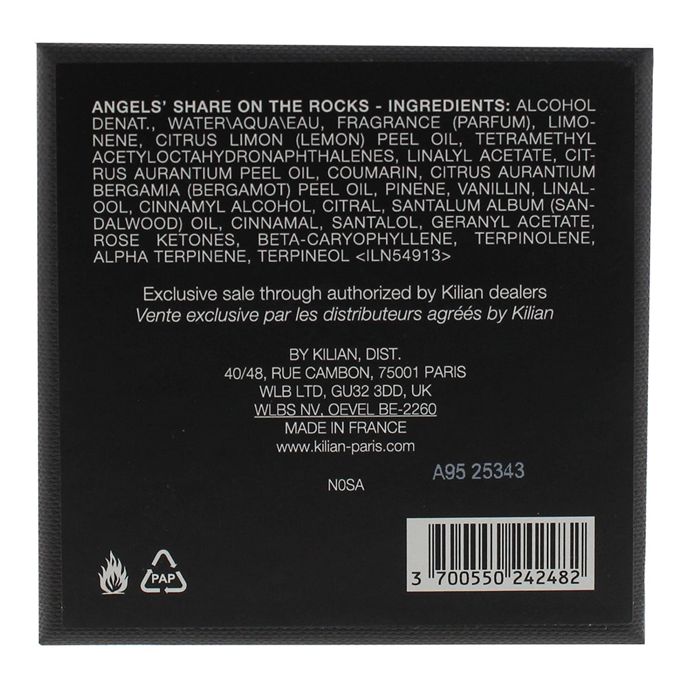 Kilian Angel's Share On The Rocks Refillable Eau de Parfum 50ml