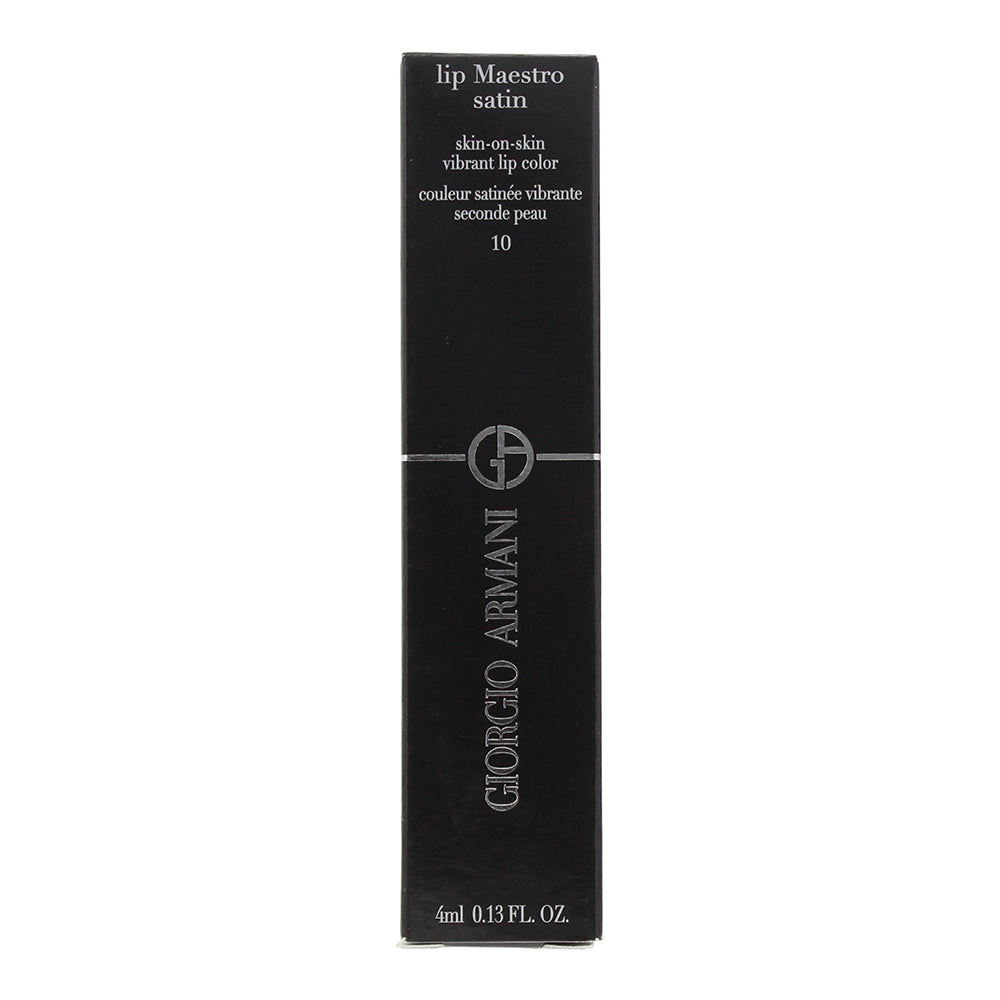 Giorgio Armani Lip Maestro Satin 10 Lipstick 4ml - Box