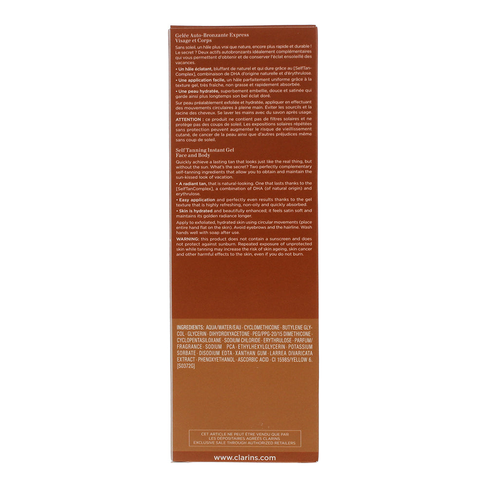 Clarins Self Tanner Instant Gel 125ml