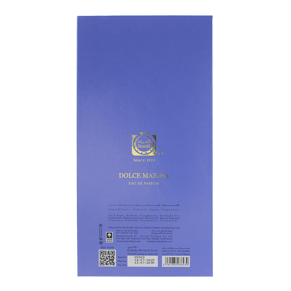 Surrati Heritage Collection Dolce Marina Eau de Parfum 140ml - Ingredients