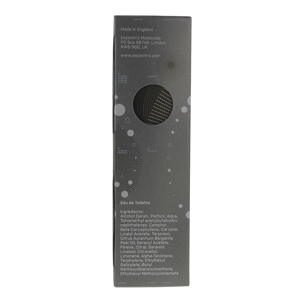 Escentric Molecules Molecule 01 + Cistus Eau de Toilette 100ml - Ingredients