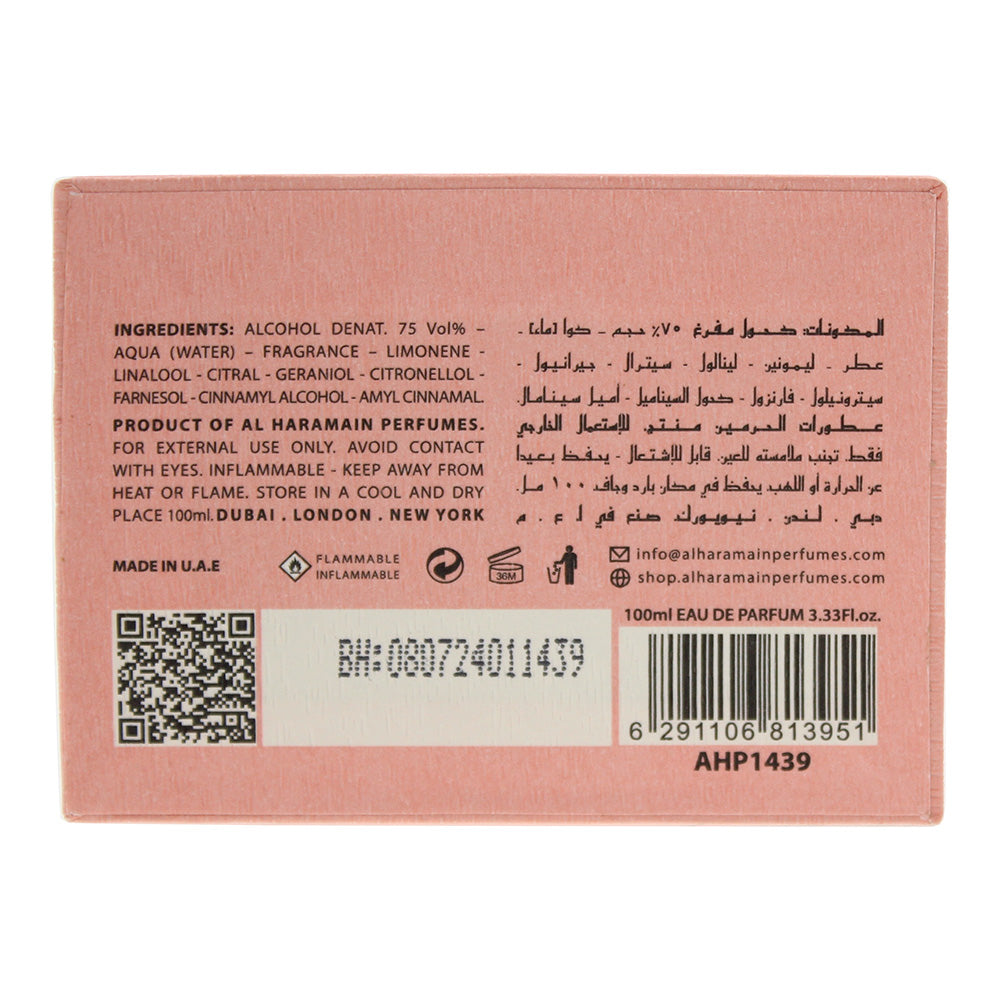 Al Haramain Lou Lou Rose Eau de Parfum 100ml