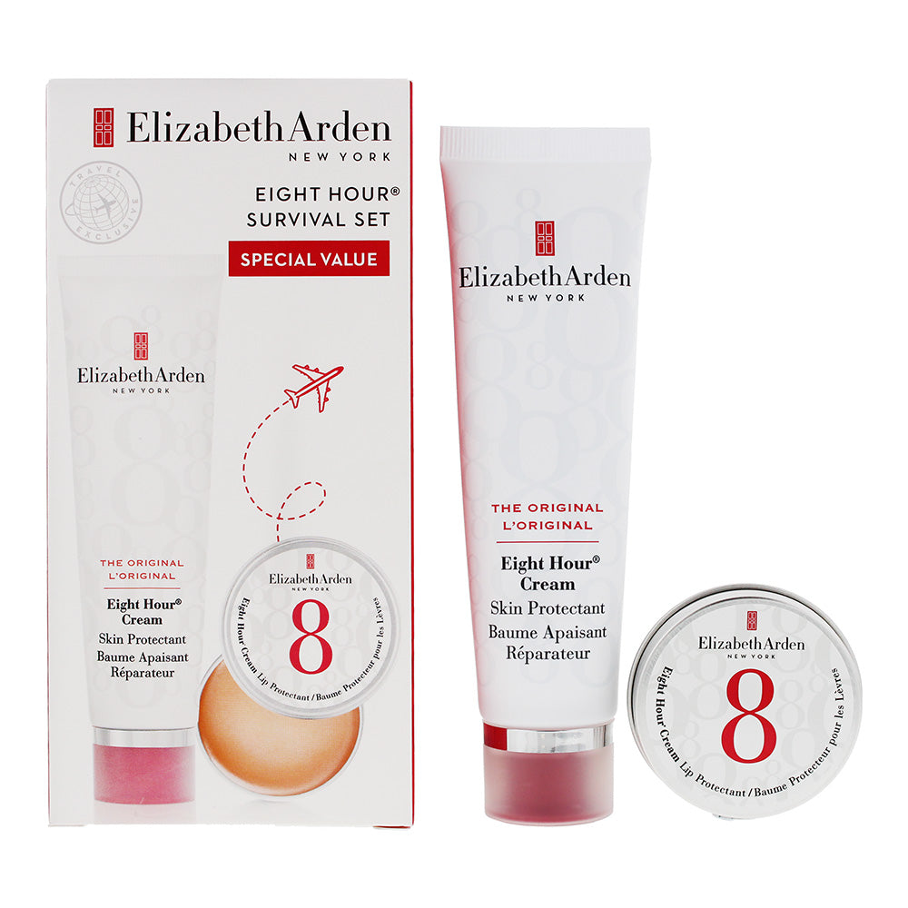 Elizabeth Arden Eight Hour 2 Piece Gift Set: Lip Balm 13ml - Skin Protectant Cre