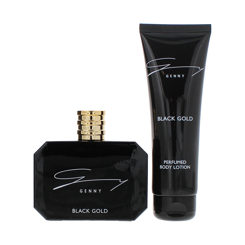 Genny Black Gold 2 Piece Gift Set: Eau de Toilette 100ml - Body Lotion 100ml - Product