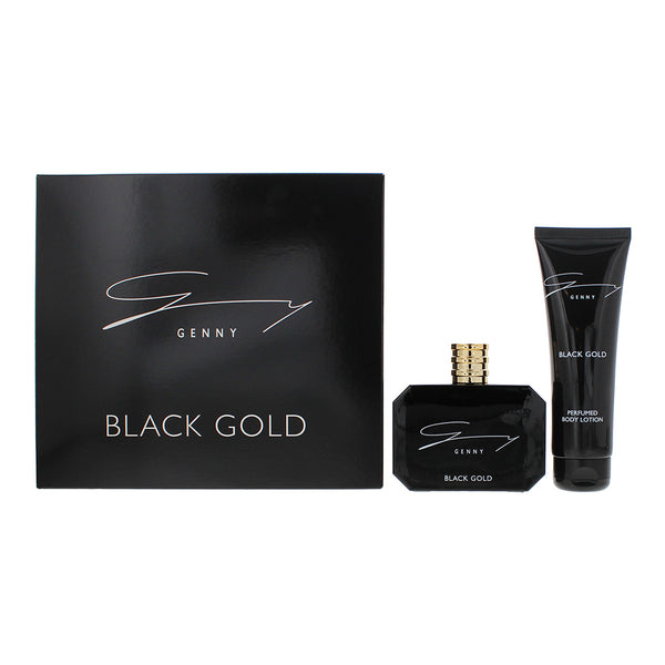 Genny Black Gold 2 Piece Gift Set: Eau de Toilette 100ml - Body Lotion 100ml