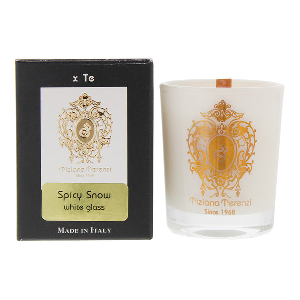 Tiziana Terenzi Spicy Snow White Glass Vinci Candle 35g