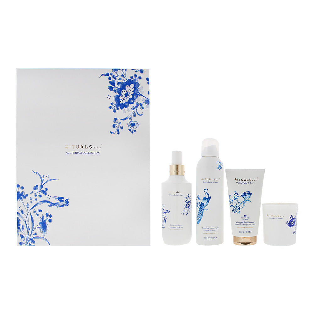 Rituals Dutch Tulip & Yuzu Amsterdam Collection 4 Piece Gift Set: SG 200ml - BC 