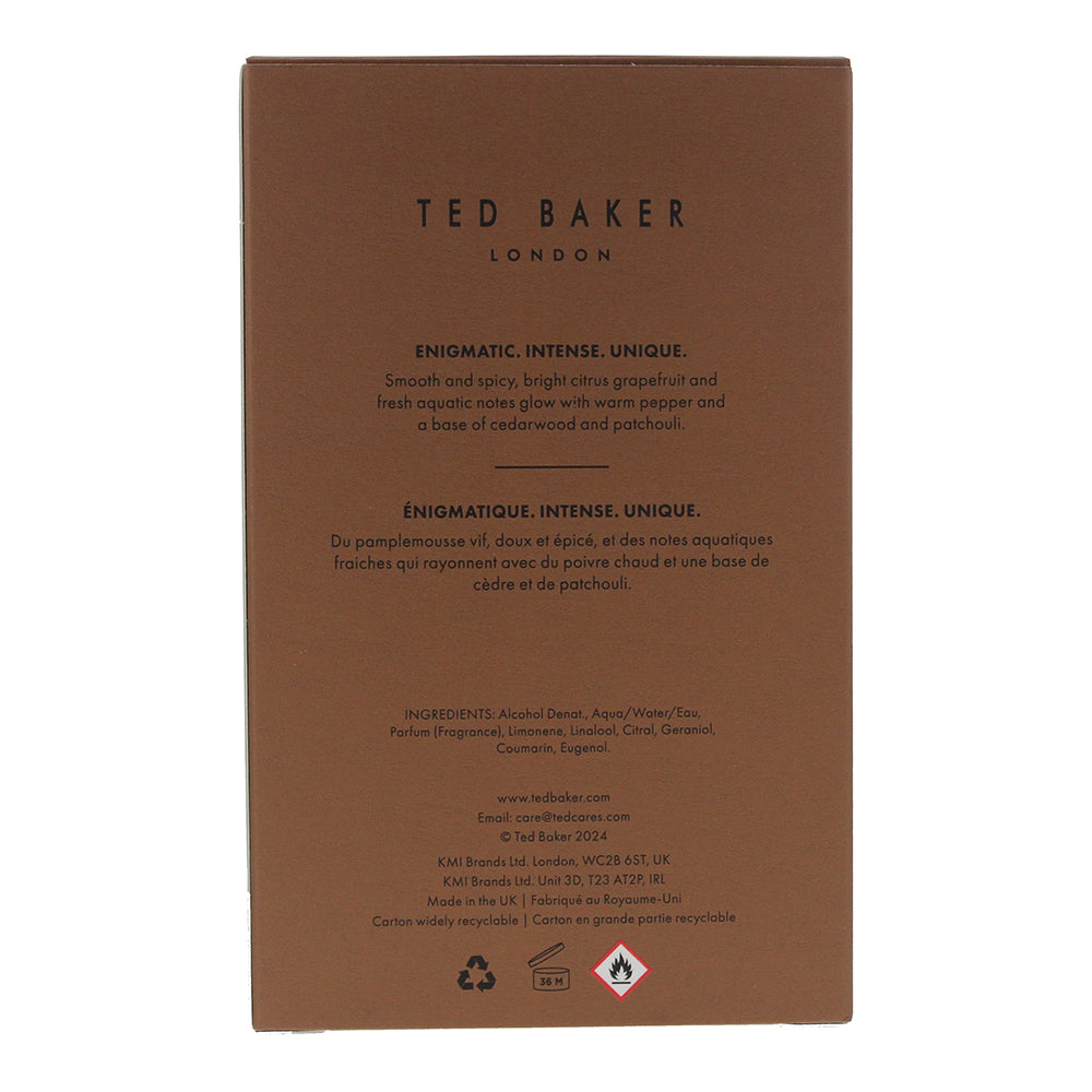 Ted Baker Tonics Cu Copper Eau De Toilette 100ml