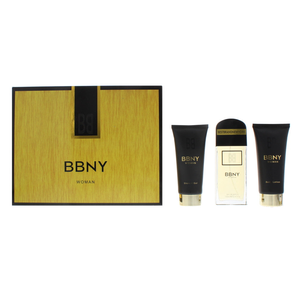 Bbny Woman Eau De Parfum 3 Piece Gift Set: Eau De Parfum 100ml - Body Lotion 150ml - Shower Gel 150ml