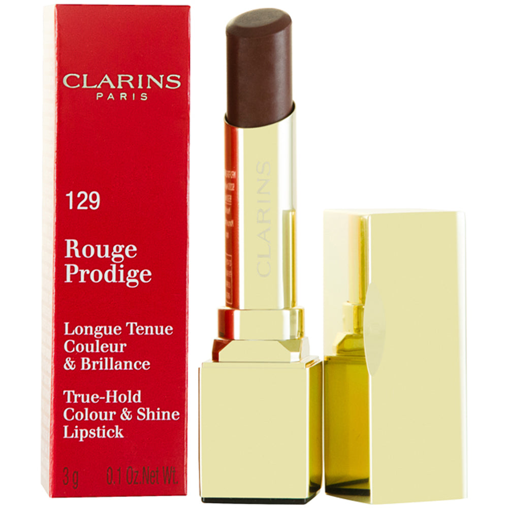 Clarins Rouge Prodige True Colour & Shine 129 Dark Chocolate Lipstick 3g
