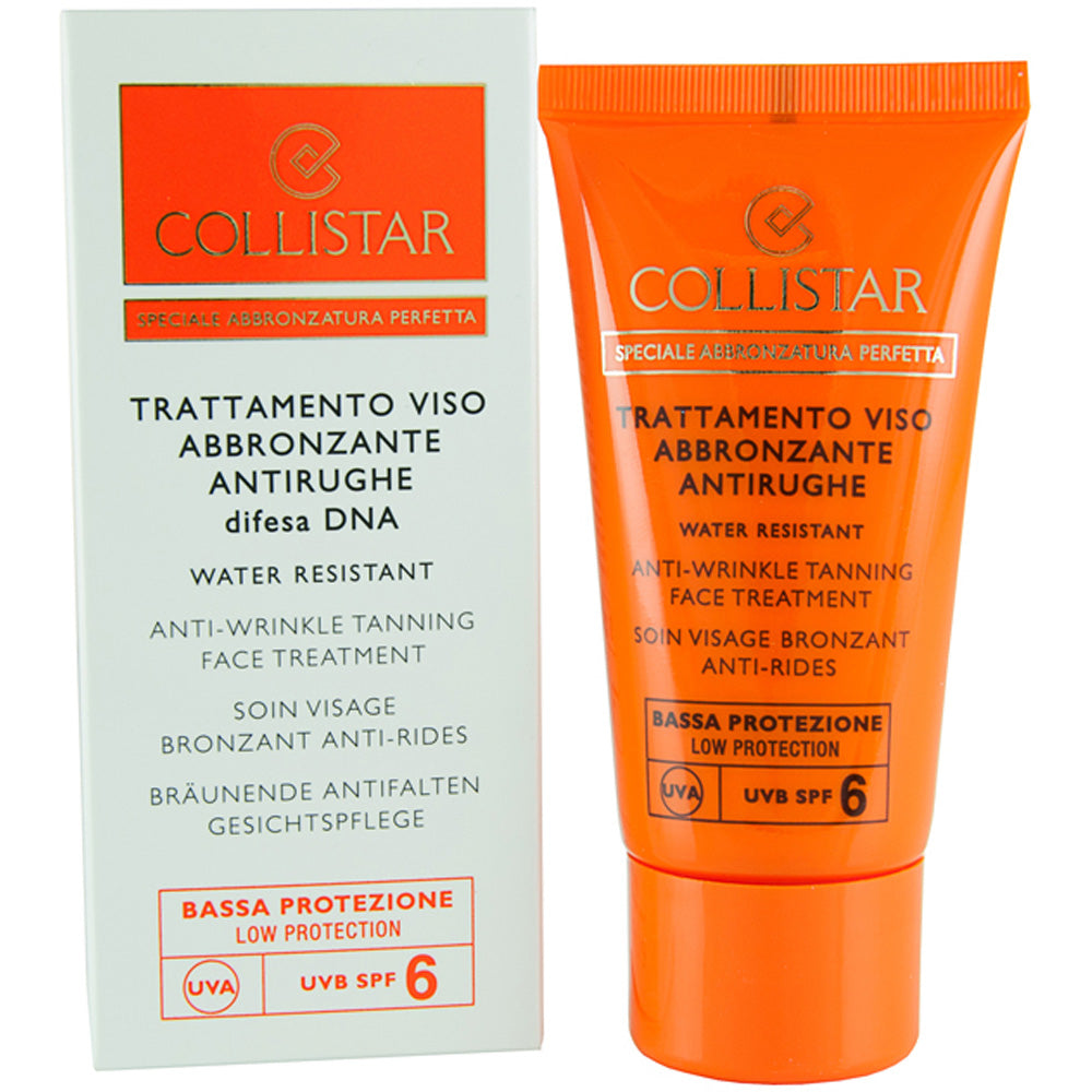 Collistar Anti-Wrinkle Tanning Face Treatment Spf 6 Cream 50ml