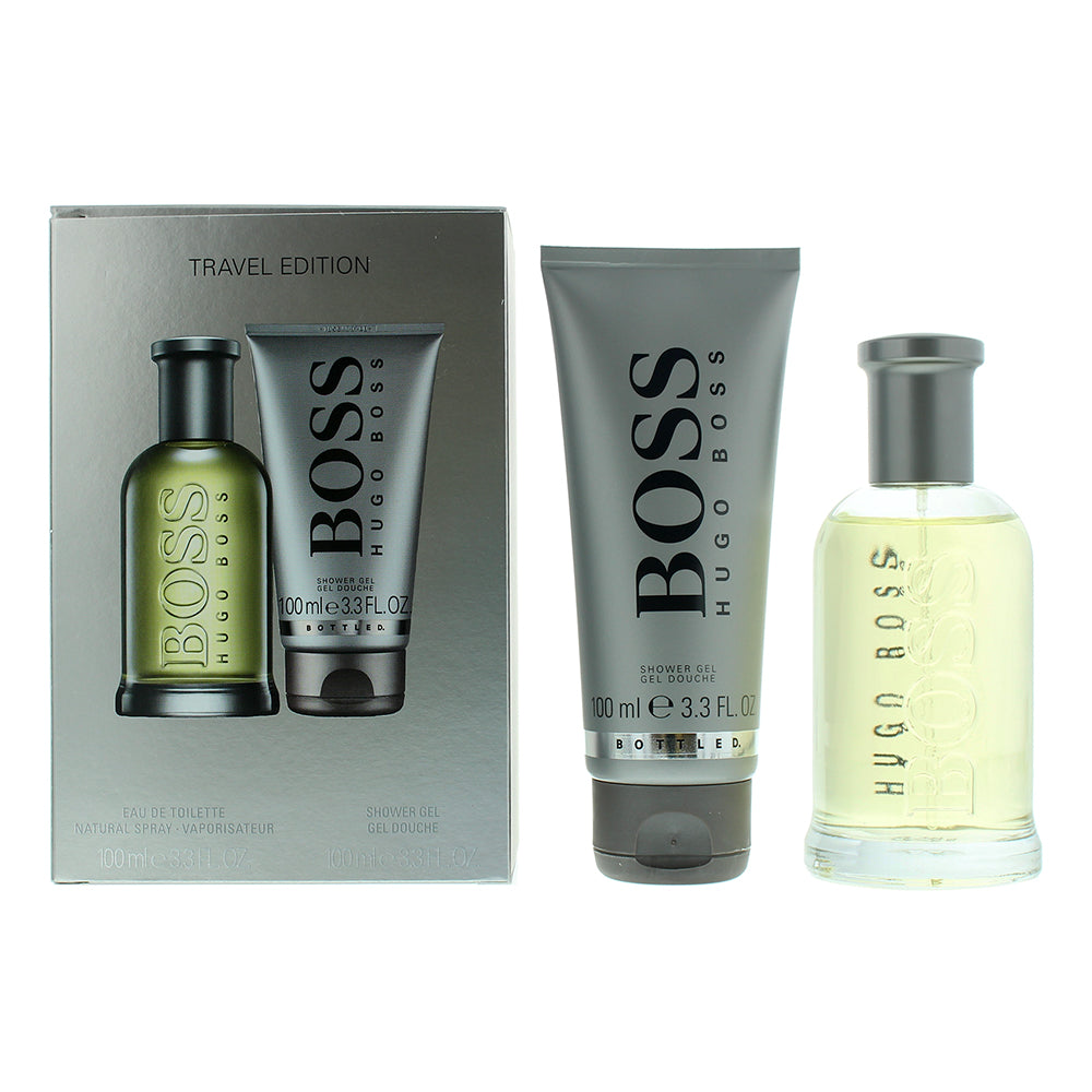 Hugo Boss Bottled Eau De Toilette 2 Piece Gift Set:  Eau De Toilette 100ml - Shower Gel 100ml