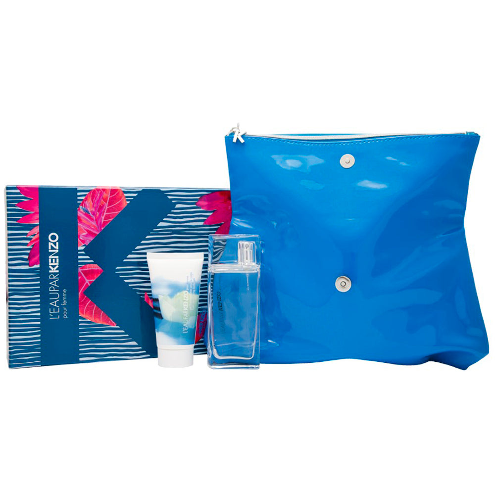 Kenzo L'eau Par Pour Femme Eau De Toilette 3 Piece Gift Set: Eau De Toilette 50ml - Body Lotion 50ml - Bag
