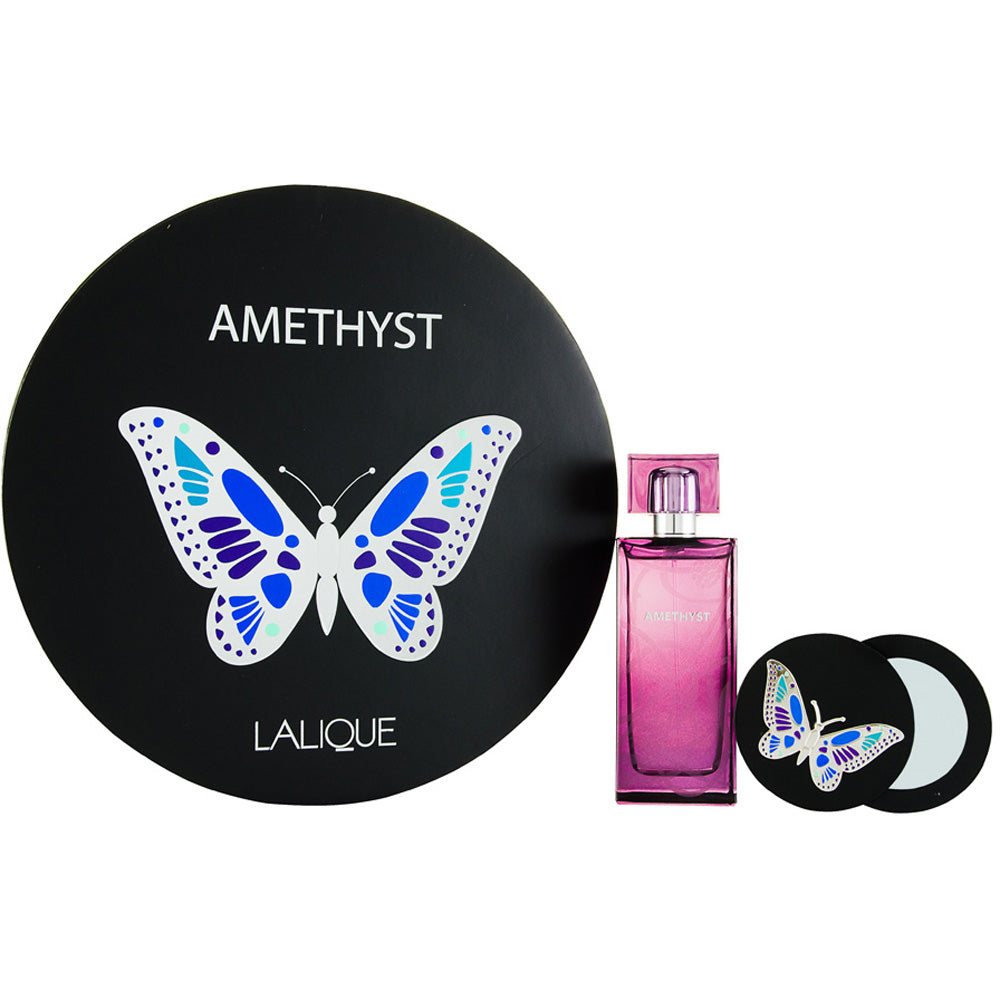 Lalique Amethyst Eau De Parfum 2 Piece Gift Set: Eau De Parfum 100ml - Mirror