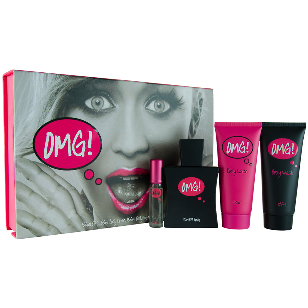 Omg Eau De Toilette 4 Piece Gift Set: Eau De Toilette 100ml - Eau De Toilette 10ml - Body Wash 100ml - Body Lotion 150ml
