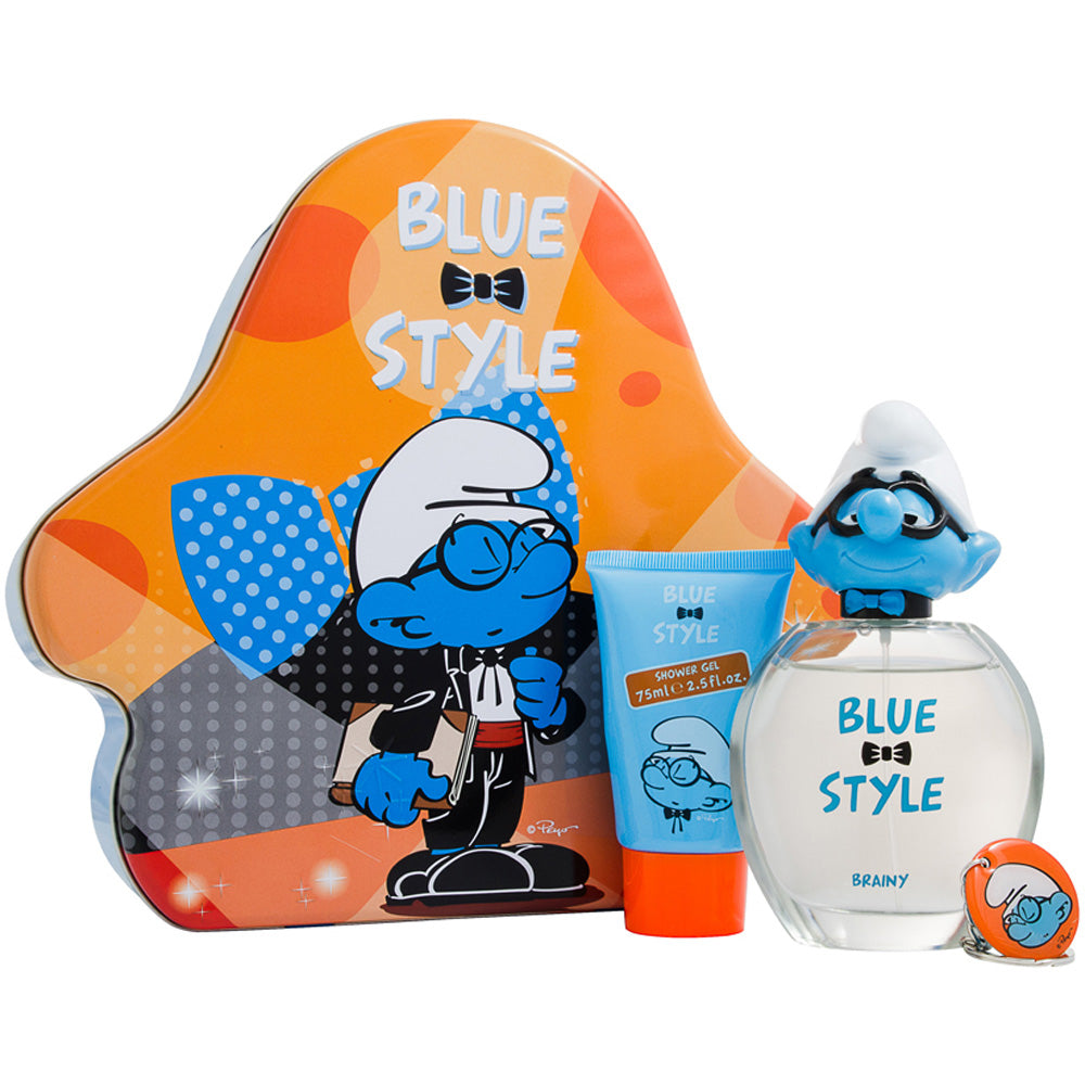 The Smurfs Blue Style Brainy Eau De Toilette 2 Piece Gift Set: Eau De Toilette 100ml - Shower Gel 75ml
