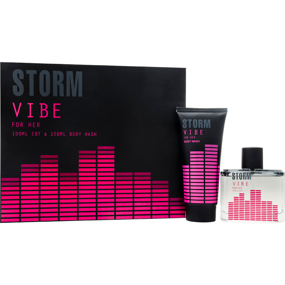 Storm Vibe For Her Eau De Toilette 2 Piece Gift Set: Eau De Toilette 100ml - Body Wash 150ml