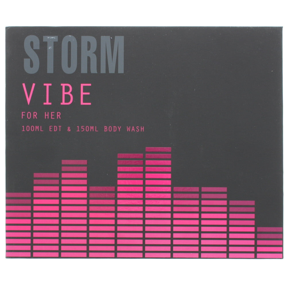Storm Vibe For Her Eau De Toilette 2 Piece Gift Set: Eau De Toilette 100ml - Body Wash 150ml