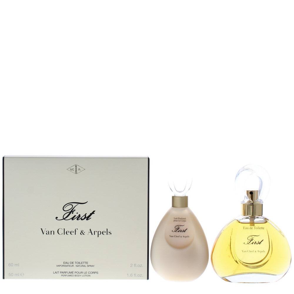 Van Cleef & Arpels First Eau De Toilette 2 Piece Gift Set: Eau De Toilette 60ml - Perfumed Body Lotion 50ml