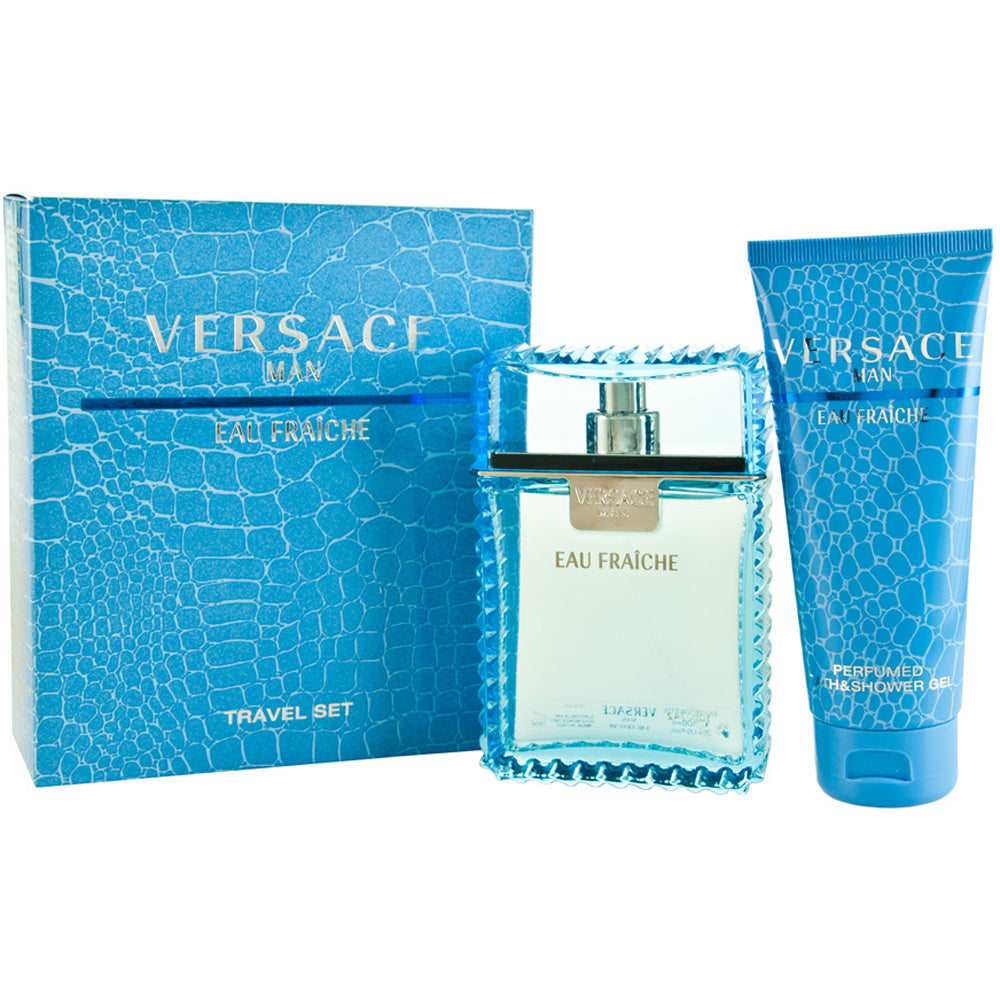Versace Man Eau Fraiche Eau De Toilette 2 Piece Gift Set: Eau De Toilette 100ml - Shower Gel 100ml