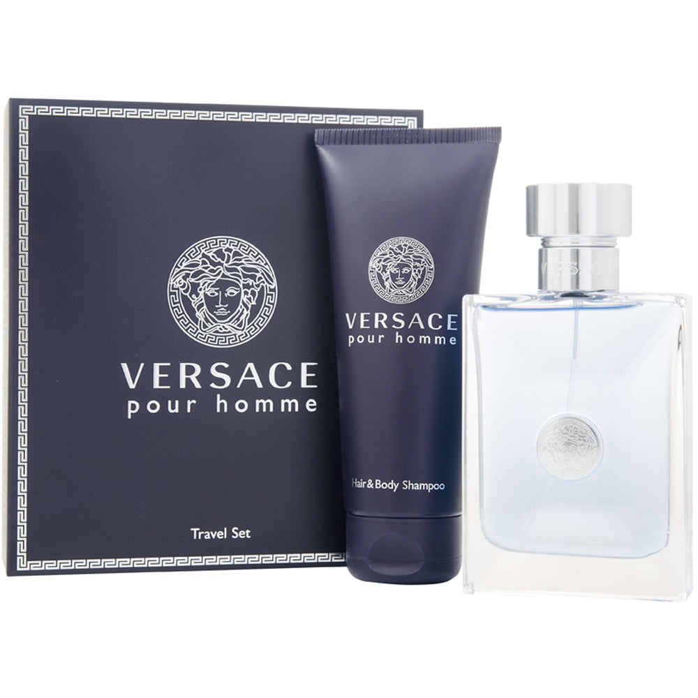 Versace Pour Homme Eau De Toilette 2 Piece Gift Set: Eau De Toilette 100ml - Shower Gel 100ml