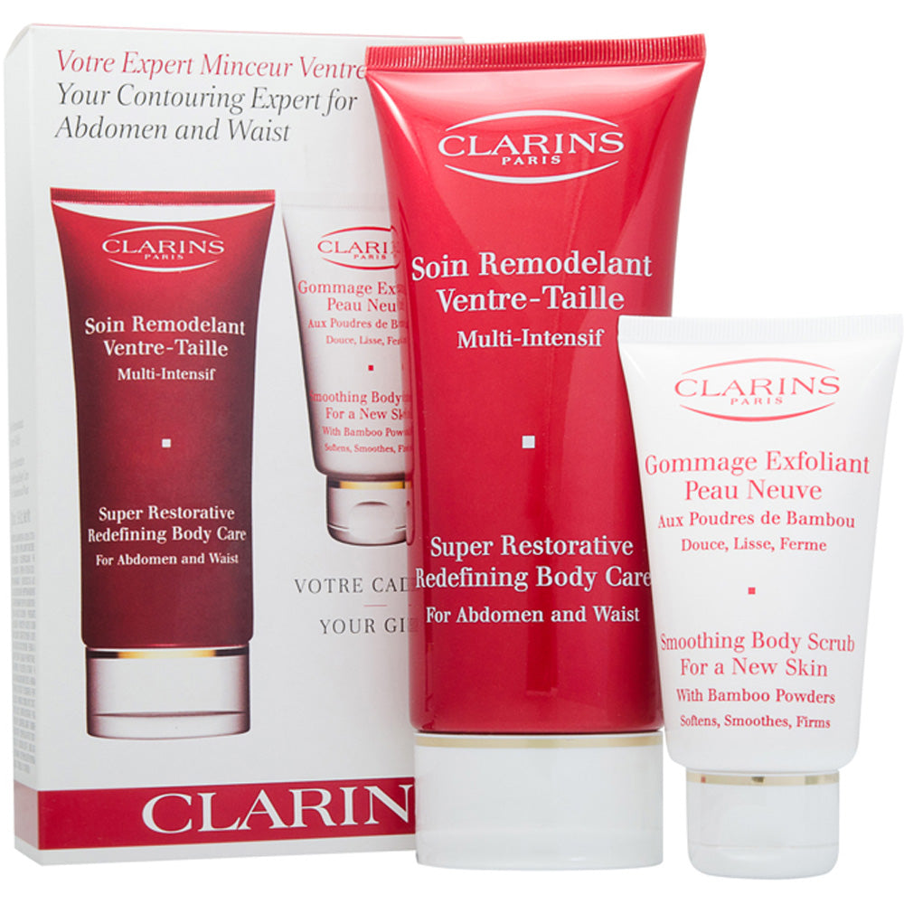 Clarins Your Contouring Expert 2 Piece Gift Set: Redefining Body Care 200ml - Body Scrub 75ml