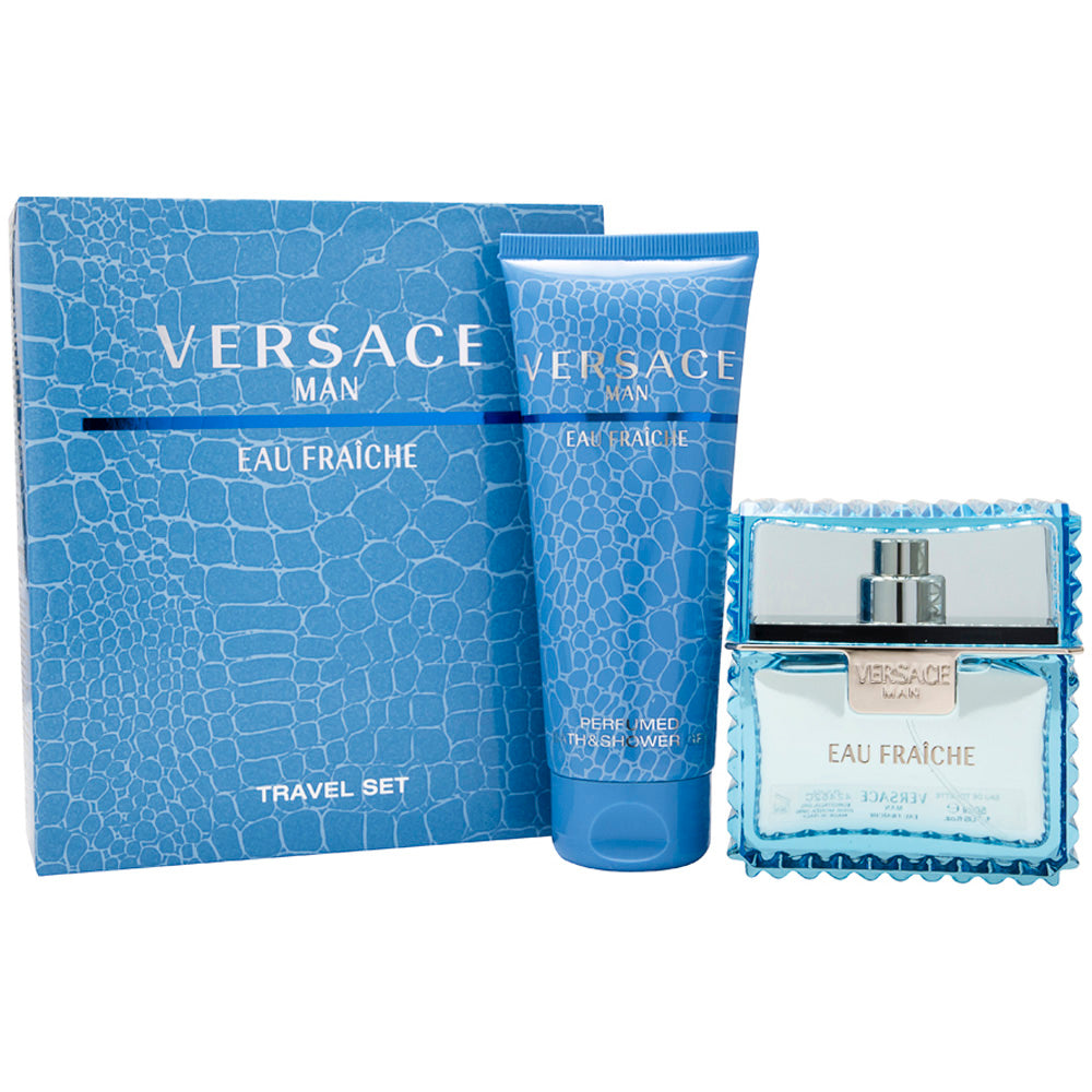 Versace Man Eau Fraiche Eau De Toilette 2 Piece Gift Set: Eau De Toilette 50ml - Shower Gel 100ml