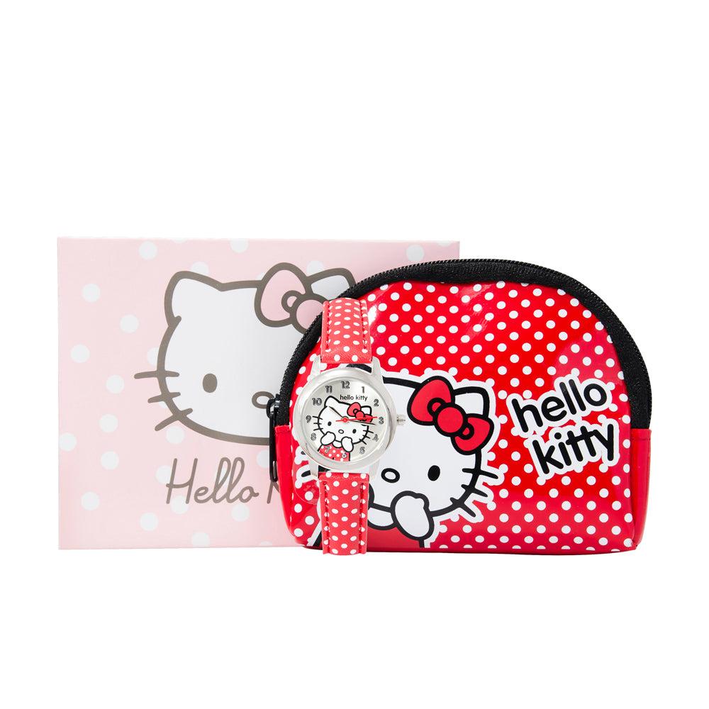 Hello Kitty Purse Necklace & Red Polka Dot Strap Watch