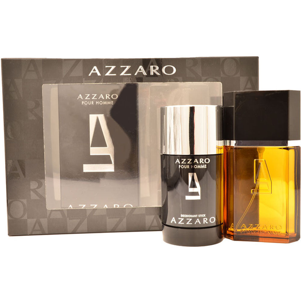 Azzaro Pour Homme Eau De Toilette 2 Piece Gift Set: Eau De Toilette 50ml - Deodorant Stick 75ml