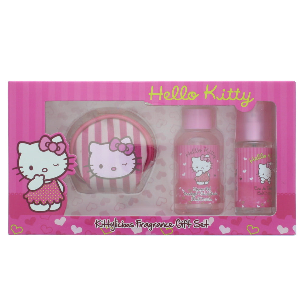 Hello Kitty Kittylicious Fragrance Eau de Toilette 3 Pieces Gift Set
